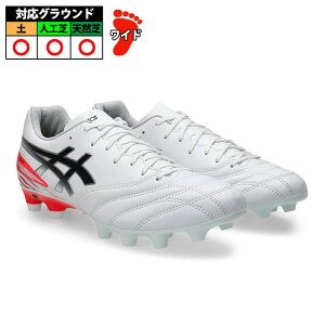 �A�V�b�N�X DS LIGHT ADVANCE WIDE asics �T�b�J�[�X�p�C�N �V���[�Y ���C�h �y �l�H�� �V�R�� ��l WHITE/FLASH RED (1103A125-102)