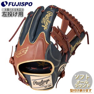 �싅 ���[�����O�X �\�t�g�{�[���p�O���[�u HYPER TECH COLORS �I�[�����E���h ������ Rawlings �\�t�g�{�[�� �O���u �O���[�u (GS6FHTC565W-N-BR-H)