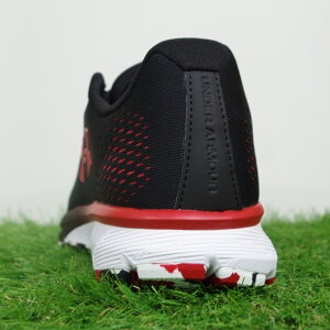 チャージドスパークアンダーアーマー(UNDERARMOUR)【野球・ソフト】ランニングシューズトレーニングシューズDフィット(3021646-BL-RE-RE)ブラック×レッド