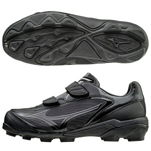 セレクトナインJr.【ミズノ/mizuno】【野球・ソフト】ジュニアポイントスパイク(11GP172100)00(ブラック×ブラック)