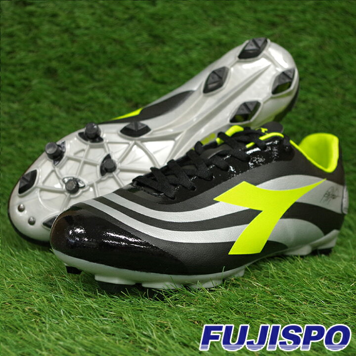 楽天市場 Rb 10 Mars R Lpu ディアドラ Diadora サッカースパイク ブラック イエローfl 3262 フジスポ楽天市場店