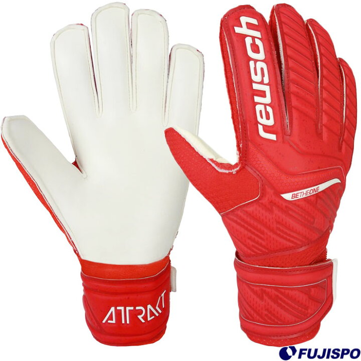 楽天市場 ロイッシュ アトラクト グリップ Jr Reusch サッカー フットサル キーパーグローブ ジュニア キーパー手袋 ゴールキーパー Gk 初心者 練習用 レッド ホワイト 3002 フジスポ楽天市場店