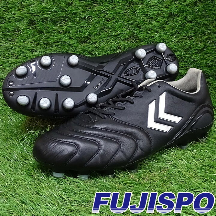 楽天市場 ヒュンメル ヴォラート 2 Hummel サッカー フットサル シューズ サッカースパイク シューズ 天然皮革 カンガルー 人工芝 土 大人用 メンズ ブラック シルバー Has1240r 9095 フジスポ楽天市場店