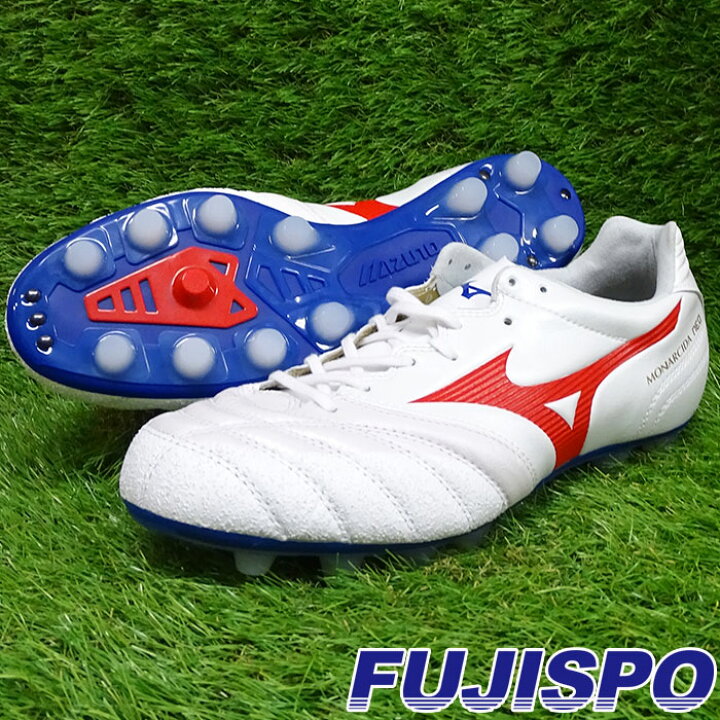 楽天市場 ミズノ モナルシーダ Neo Ii Wide Japan Monarcida ネオ 2 ワイド ジャパン Mizuno サッカー フットサル シューズ サッカースパイク メンズ 大人用 天然芝 土 人工芝 天然皮革 ホワイト レッド P1ga Mz2107 フジスポ楽天市場店