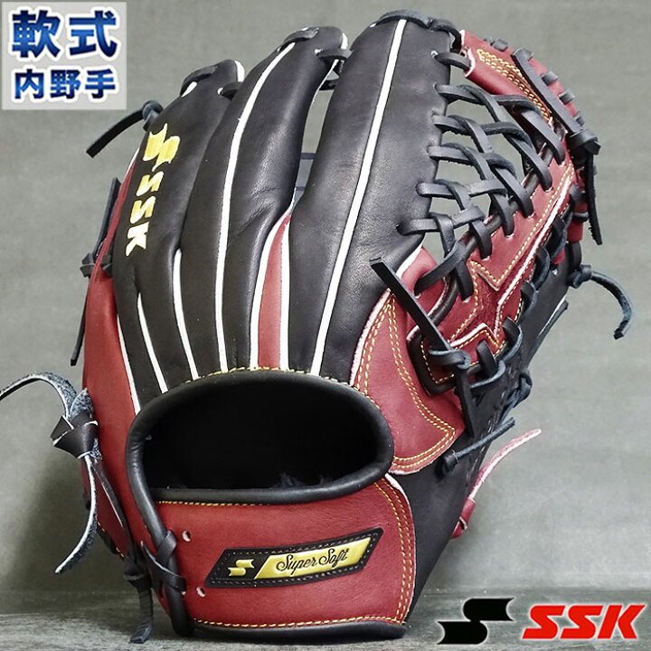 楽天市場】限定 軟式 カラー グラブ スーパーソフト 内野 エスエスケイ  