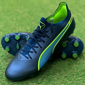 【特価】プーマ キング アルティメット HG/AG puma シューズ サッカースパイク 大人 メンズ 土 人工芝 ペルシアンブルー×プログリーン×ウルトラブルー (107564-03)[2410fbf]