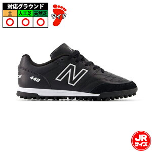 yzj[oX 442 v2 Academy TF JNR NewBalance TbJ[ tbgT g[jOV[Y gV[ lH ^[tR[g WjA Jr LbY q BLACK (JS43TBK2W)