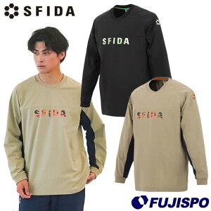 【特価】スフィーダ 裏メッシュストレッチウインドクルートップ SFIDA サッカー フットサル トップス トレーニングウェア 長袖 軽量 ストレッチ メンズ 大人 (SA-24520)
