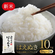 お米 コメ はえぬき 10kg 新米 無洗米 精米 送料無料 山形県産 令和8年産 5kg×2袋