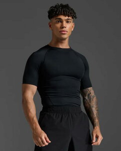 2XU �c�[�^�C���Y���[ �����Y PWX�R���v���b�V���� �V���[�g�X���[�u�g�b�v ���� �X�|�[�c �싅 �g���[�j���O �A���_�[�V���c �C���i�[ ���� MA6399A BLK/NLO