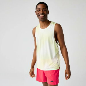 �u���b�N�X BROOKS �����Y �_�b�V�� �V���O���b�g �v�����e�b�h Dash Singlet Printed �����j���O�V���c �z������ �R�ۖh�L BAM5890 Y�J���[ ���[����