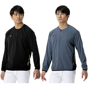 ミズノプロ mizuno pro 野球 ソフトボール ウエア トレーニングジャケット長袖 ジップ付き 裾バインダー ストレッチ性 12JECJ70 限定 メール便