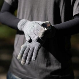 R×L アールエル メリノウール グローブ ミッド G 手袋 滑り止め付き スマホ対応 ウォッチウィンドウ両手対応 MWA9508G あったかい 保温 吸湿 武田レッグウェアー メール便