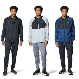 アンダーアーマー UNDER ARMOUR トレーニングウェア 上下 UAアーマーフリース マックス フルジップ フーディー ジョガーパンツ 1388224 1388227
