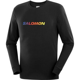 サロモン SALOMON LC2231300 SALOMON LOGO PERFORMANCE LS TEE カラーDeepBlack メンズ 長袖 ロングTシャツ【クロスカントリースキー店舗】