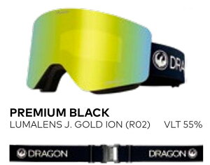 25/26 DRAGON R1 PREMIUM BLACK LUMALENS J. GOLD ION yR02z