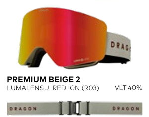 25/26 DRAGON R1 PREMIUM BEIGE 2 LUMALENS J. RED ION 【R03】