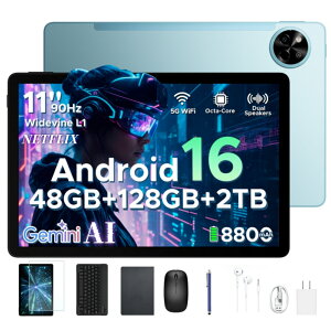 �y6���i�t���zPOCKAM P11 Android16 11�C���` ���� �^�u���b�g Gemini AI�@�\ 8�R�A CPU 48GB RAM+128GB ROM+2TB�g���� FHD+�𑜓x 90Hz�����t���b�V�����[�g 8800mAh��e�ʃo�b�e���[ Widevine L1 NETFLIX ��F�� �P�[
