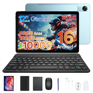 �y���Ԍ��� 50%�I�t��20,950�~�zPOCKAM P12 Android16 �^�u���b�g 12�C���` 2.4K 120Hz Gemini AI�Ή� 8�R�ACPU 48GB RAM+128GB ROM 2TB�g�� 10000mAh Widevine L1 Netflix�Ή� ��F�� �L�[�{�[�h �P�[�X �t�B�����t��