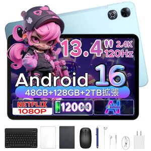 �y�V�XOPEN�L�O 50%OFF 6�_�Z�b�g�t���zPOCKAM P13 �^�u���b�g 13.4�C���` Android16 Gemini AI�Ή� 120Hz ���� 48GB RAM+128GB ROM 2TB�g�� 12000mAh Widevine L1 Netflix�Ή� ��F�� Wi-Fi���f�� �L�[�{�[�h �P�[�X �t�B��
