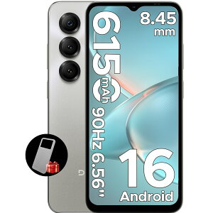 �y���Ԍ��� 50%�I�t��13,900�~�zDOOGEE NOTE56X SIM�t���[ Android 16 �X�}�z AI�@�\ 6.56�C���` 90Hz���� 6150mAh��e�ʃo�b�e���[ 24GB RAM+64GB ROM+2TB�g���� 8�R�ACPU 4G LTE Wi-Fi���f�� ��F�� FM���W�I GPS �X�}
