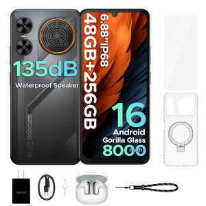 �y������50%�I�t�zGemini AI�@�\ DOOGEE M30 �X�}�[�g�t�H�� Android16 SIM�t���[ 6.88�C���` 120Hz 48GB+256GB 2TB�g�� 8000mAh��e�ʃo�b�e���[ 64MP+20MP IP68�h�� 4G LTE �w�� ��F�� Widevine L1 Bluetooth�C���z���E�ی�
