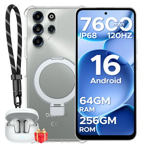 �y������50%�I�t�zGemini AI�@�\ DOOGEE B10 Pro �X�}�[�g�t�H�� Android16 SIM�t���[ 6.63�C���` 120Hz FHD+ 64GB�{256GB 2TB�g�� 7600mAh 64MP�{8MP IP68/IP69K�h���h�o 33W�}���[�d 4G LTE �w��F�� Widevine L1 �C���z���E�P