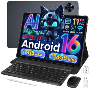 �y������50%�I�t�zDOOGEE U11 �Z�b�g�� �^�u���b�g Android 16 �^�u���b�g Gemini AI�Ή� 11�C���`���� Wi-Fi���f�� 16GB RAM�{128GB ROM �ő�2TB�g�� 8�R�A 90Hz 8580mAh��e�ʃo�b�e���[ Widevine L1 Netflix�Ή� ��