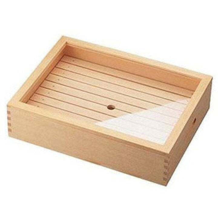 楽天市場】木製 ネタ箱 小 (35583) 目皿 アクリル蓋付(抗菌)(寿司道具 