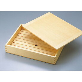 木製ネタ箱 大 35632 目皿・木製蓋付(抗菌)(寿司道具 寿司ネタ箱 ねた入れ 刺身入れ 刺身箱 木製 ネタケース ネタ入れ箱 刺身ネタ箱 鮨ネタケース ケースネタ入れ ネタボックス すし道具 ネタ入れ 寿し ネタ箱 木箱　お菓子ケース 高級 日本製 鮨ネタケース 鮨バット