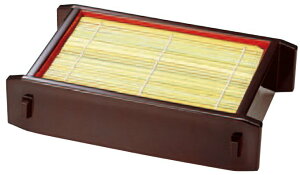 長角セイロ溜溜内朱 そばせいろ 底板付き 竹スダレ付(そばセイロ ソバ皿 そば皿 そばセイロ セイロ盛りそばせいろ ざるそばせいろ もりせいろ もりそばせいろ 盛りそば せいろ盛りそば皿