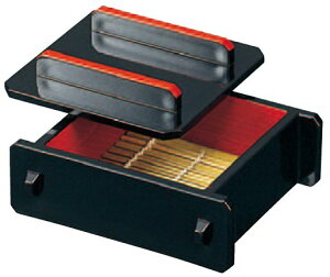 蓋付ミニセイロ 黒内朱 小 そばせいろ 底板付き 竹スダレ付 蓋付セット(そばセイロ ソバ皿 そば皿 そばセイロ セイロ盛りそばせいろ ざるそばせいろ もりせいろ もりそばせいろ 盛りそば