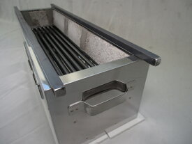 送料無料 焼き鳥コンロ 炭用 TK-618 木炭コンロ ステンレス 耐熱ブロック 横幅60cm×奥行き18cm×高さ16.5cm）焼鳥器 焼き物器 SC-618 焼鳥機 炭七輪 炭焼き物機 炭 焼鳥機 炭 焼き機 炭 焼物器 炭 焼物機 炭コンロ 焼き鳥機 やきとり 焼鳥七輪 串焼き 焼き鳥屋 アウトドア