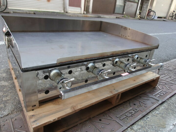 楽天市場】別注 手付き 鉄板焼き ガス式 LPG用 OGS-4-750 4方カコイ 
