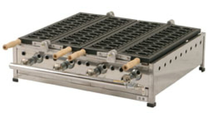 楽天市場】【日本製ガス式たい焼き機】ミニたい焼機2連式48匹 プロパン 