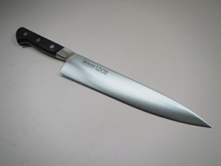 楽天市場】Misono UX10 ミソノ 牛刀 24cm 両刃 713 UX10シリーズ 人気 