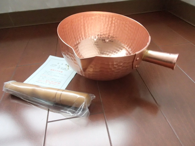 楽天市場】純銅 製 ボーズ鍋21cm（純銅 ボウズ鍋 銅 丸型鍋 銅 片手