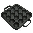 南部 盛栄堂 OIGEN 南部鉄器「たこ焼き器」16穴 IH対応(100V) CA-030-L 日本製（おすすめ 人気 南部鉄 デンジ対応 タ…