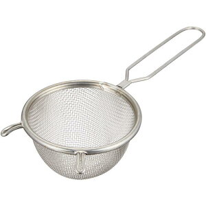 18-8 丸ミニストレーナー 115mm 茶こし 16メッシュ 出しこし こし器 人気 片手水切りザル 漉し器 フルイ 水切り ふるい つゆ漉し スープこし ザル 片手ザル 片手 粉フルイ 漉し器 麺 ストレーナ