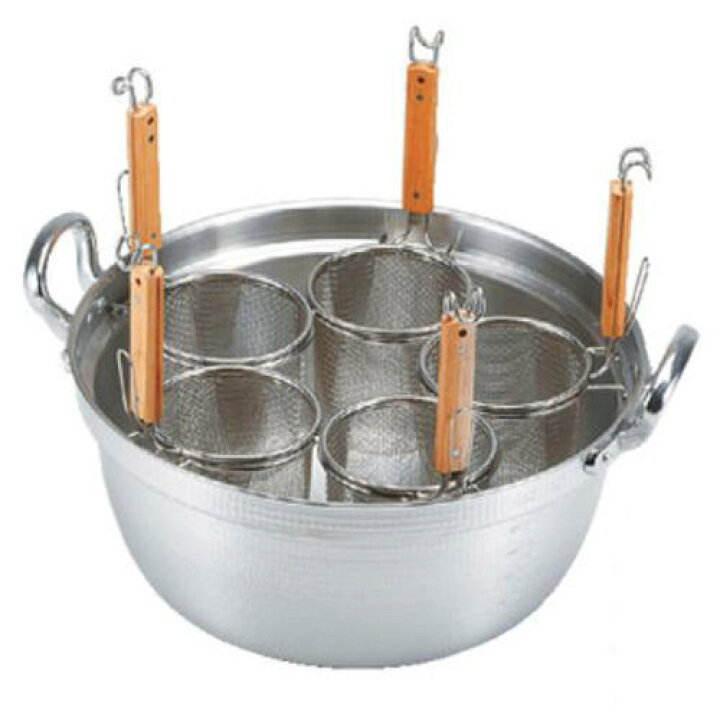 楽天市場】デカてぼ茹麺鍋セット 51-15cm用 アルミ料理鍋 51cm 