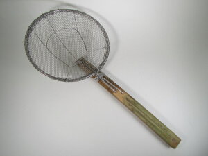 竹柄そば揚 横柄 25cm 別注 5本組 補強付 職人手編み そば揚げ 麺上げ ラーメンザル 竹柄 そば揚げ網 揚げざる 麺ざる 茹でざる 麺すくい スクイザル 背油ザル ラーメン揚げざる 中華揚げざる