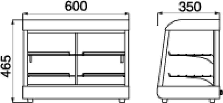 楽天市場】タイジ 温蔵ショーケース OS-600N【ホットショーケース