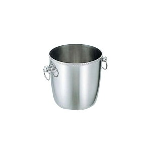 UK18-8 菊渕 シャンパンクーラー A 玉付 三方産業シャンパンクーラー シャンパン入れ アイスペール ワインクーラー 業務用 シャンパンクーラー 高級 シャンパンクーラー おしゃれ シャンパン