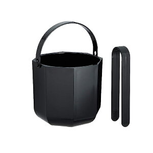 アクリル アイスバケット(トング付)122-016 ブラックシャンパンクーラー シャンパン入れ アイスペール ワインクーラー 業務用 シャンパンクーラー 高級 おしゃれ アイスバケット バケツ お