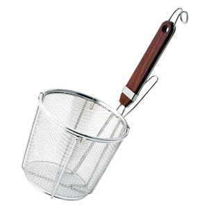 SA 18-8 ローズ柄底平煮ザル 8メッシュ〈ANZ-03〉そば茹でかご てぼ ふりざる フリザル 茹でざる そば揚げ テボ 麺 ソバ揚げざる 茹で麺 手付きざる 麺てぼ 麺テボ 茹でかご ざる ラーメンてぼ
