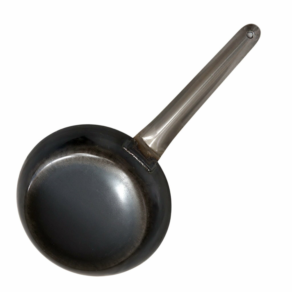 【山田工業所】鉄フライパン24cm（かっぱ橋ふじたクッキングオリジナル）溶接フライパン打出し24ｃｍ板厚1,6mm内側ビス止め無し