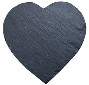 ジャストスレート スレートチーズボード ハート 300×300×厚さ5mm 創作料理 盛台 石の盛台 石盛台 天然石 1枚もの 石皿 すし盛台 創作盛台 鮨道具 にぎり鮨 盛り付け台 盛込器 すし下駄 盛り込
