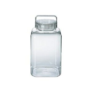 UK フルーツリカージャー角型 5,0リットル 果実酒入れ ポリカーボネート製 日本製 梅酒ポット シロップポット 保存ポット 保存容器 保存 容器 キャニスター 人気 透明容器 梅酒 シロップ入れ