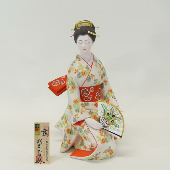 楽天市場】【博多人形】【美人物（座姿）】『舞 國明作』 : 藤田人形 