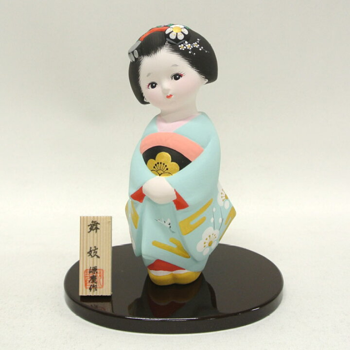 楽天市場】【博多人形】【童物】『舞妓 源慶作』（水色） : 藤田人形 